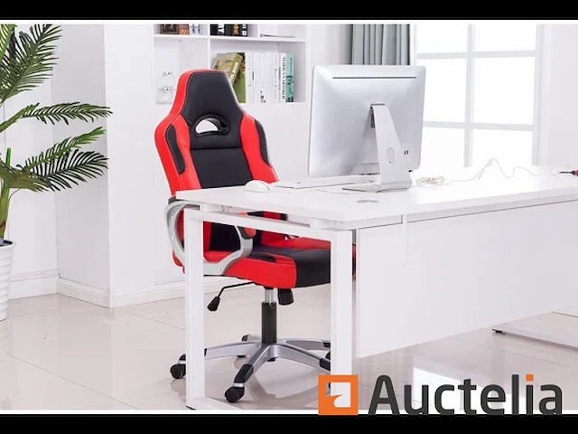 Stoel gaming, zetel ergonomische pu-gamer - afbeelding 5 van  8