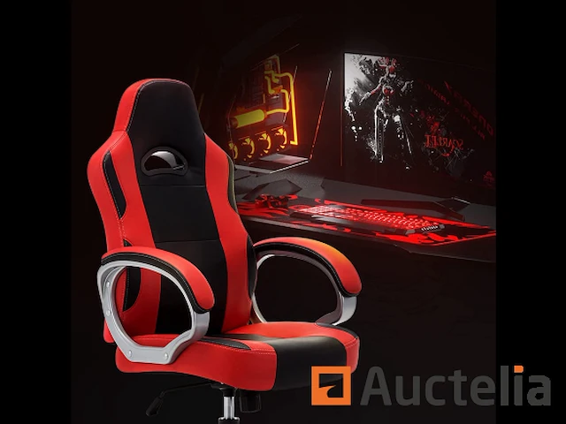 Stoel gaming, zetel ergonomische pu-gamer - afbeelding 6 van  8