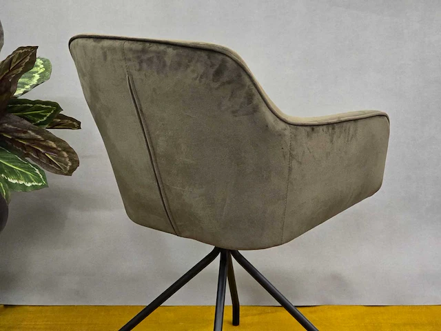 Stoel ghandi swivel360 brown fabrics (4x) - afbeelding 5 van  6