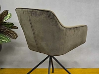 Stoel ghandi swivel360 brown fabrics (4x) - afbeelding 5 van  6