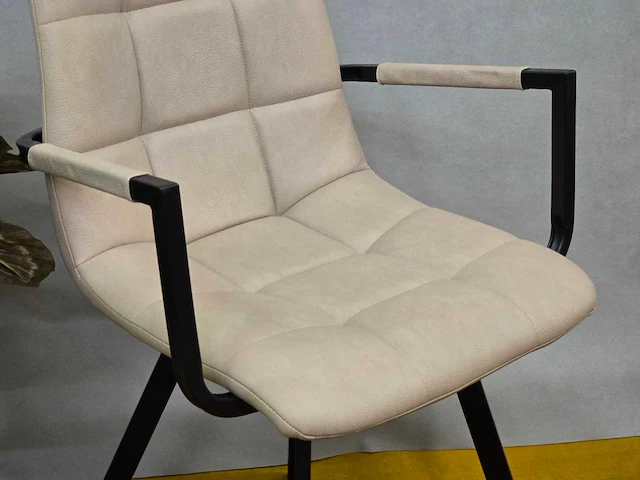 Stoel lucca beige pu (4x) - afbeelding 3 van  7