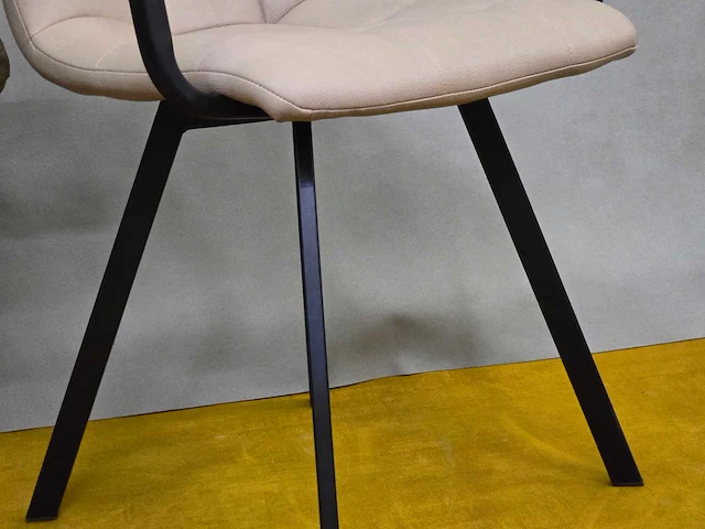 Stoel lucca beige pu (4x) - afbeelding 4 van  7