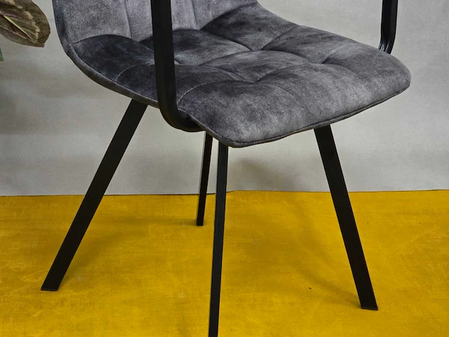 Stoel lucca black velvet (4x) - afbeelding 3 van  7