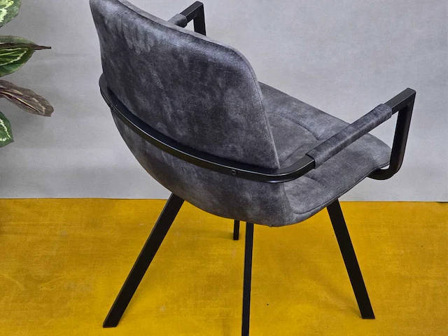 Stoel lucca black velvet (4x) - afbeelding 6 van  7