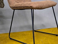 Stoel marco brown microfiber (5x) - afbeelding 4 van  6
