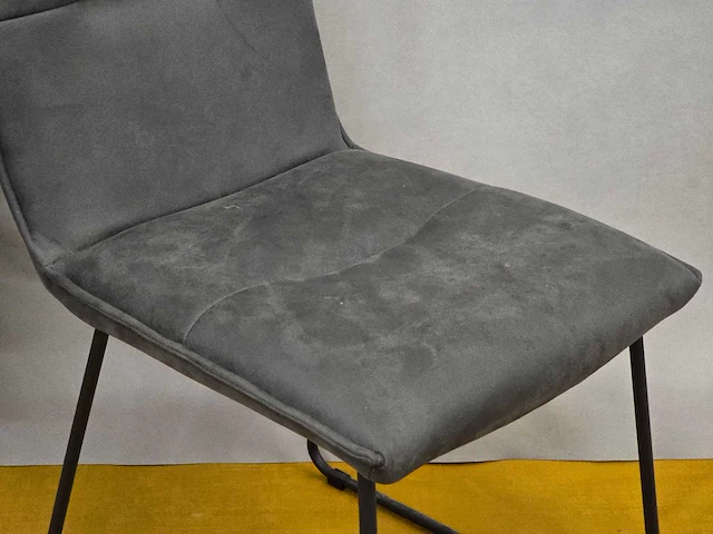Stoel marco grey microfiber (5x) - afbeelding 3 van  6