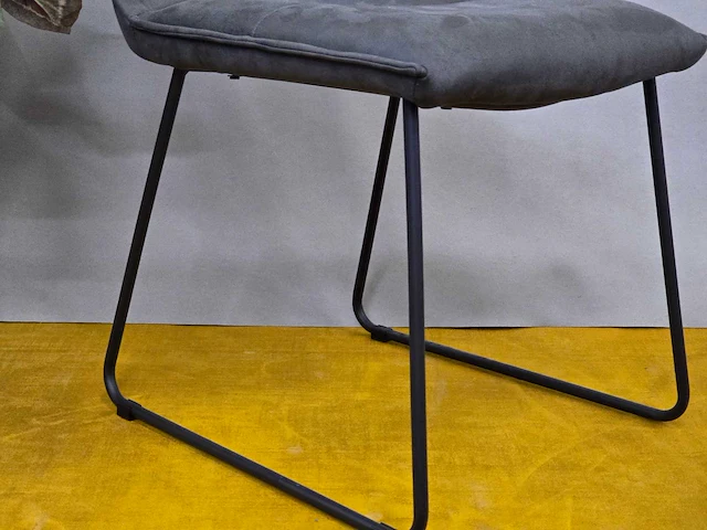 Stoel marco grey microfiber (5x) - afbeelding 4 van  6