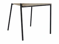 Stoel met armleuningen - fluweel en zwart metaal - beige - pascal morabito (x4) - afbeelding 6 van  8