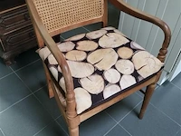 Stoel met rieten rug - afbeelding 1 van  1
