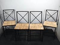 Stoel met rotan zitting (x4) - afbeelding 2 van  5