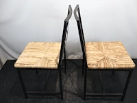 Stoel met rotan zitting (x4) - afbeelding 4 van  5