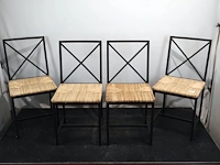 Stoel met rotan zitting (x4) - afbeelding 2 van  6