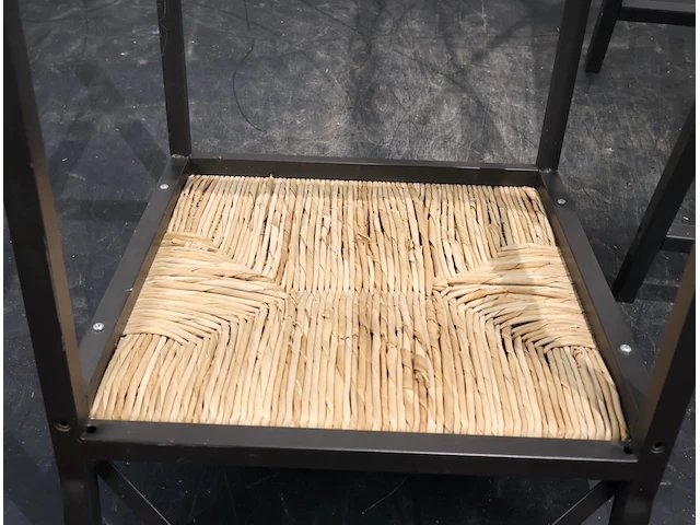 Stoel met rotan zitting (x4) - afbeelding 6 van  6