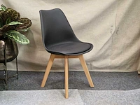 Stoel miami 5x wit 1x zwart pp/pu (6x) - afbeelding 2 van  6