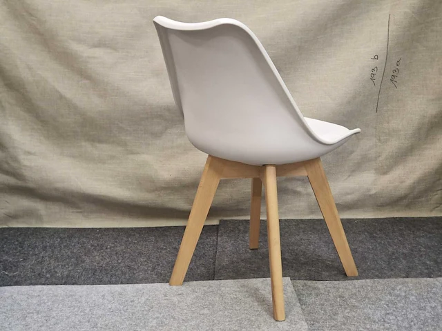 Stoel miami 5x wit 1x zwart pp/pu (6x) - afbeelding 5 van  6