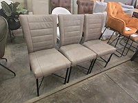 Stoel mona leder (3x)