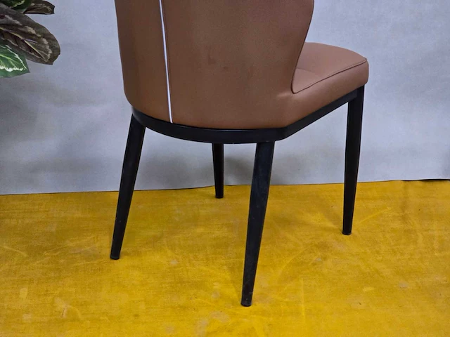 Stoel paris brown pu (6x) - afbeelding 7 van  8