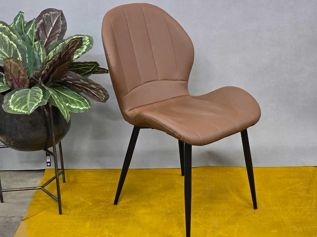 Stoel phoenix brown pu (4x) - afbeelding 1 van  8