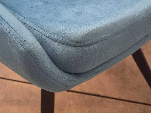 Stoel pitt swivel180 blue velvet (4x) - afbeelding 7 van  8