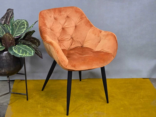 Stoel sarah orange fabrics (6x) - afbeelding 1 van  5