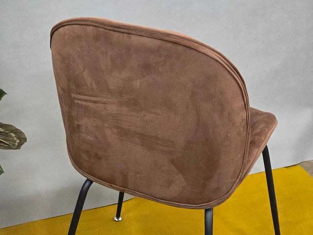 Stoel tessa brown fabrics (4x) - afbeelding 5 van  5