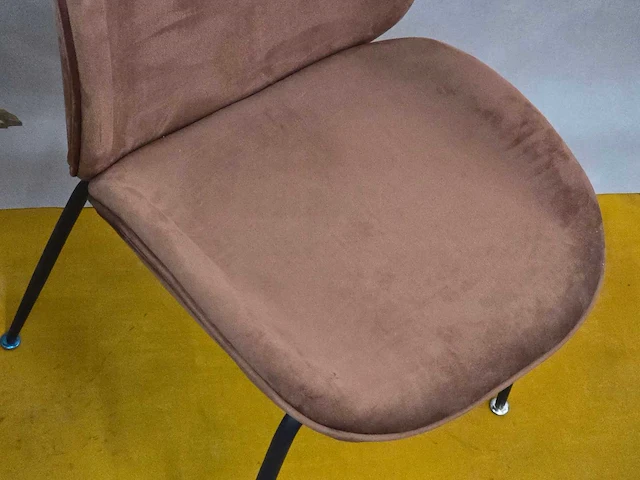 Stoel tessa brown fabrics (4x) - afbeelding 3 van  5