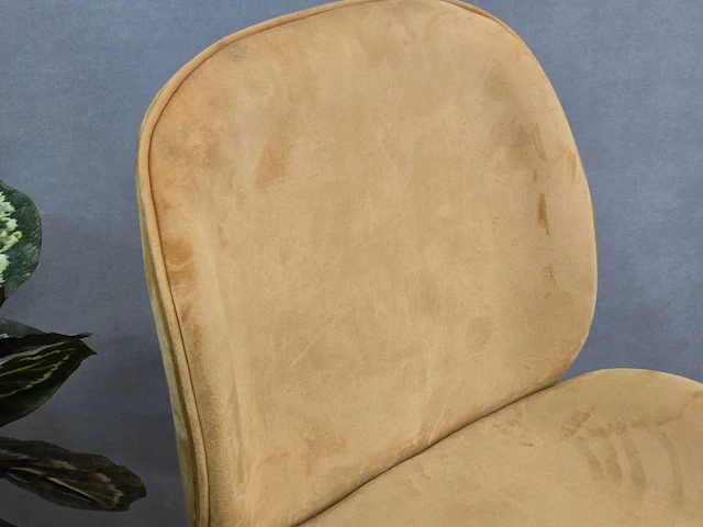 Stoel tessa cognac fabrics (4x) - afbeelding 2 van  5
