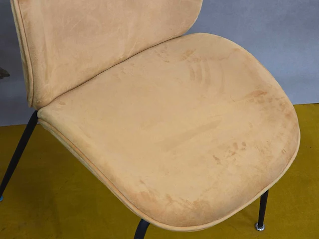 Stoel tessa cognac fabrics (4x) - afbeelding 3 van  5