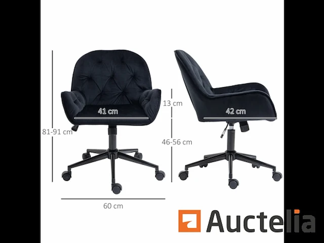 Stoel van bureautafel, draaibare stoel, stoel van bureautafel - afbeelding 1 van  9