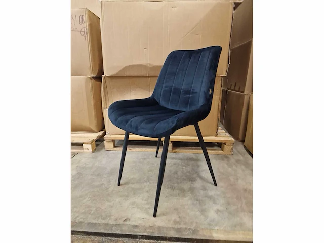 Stoel vertra black fabrics (6x) - afbeelding 1 van  5