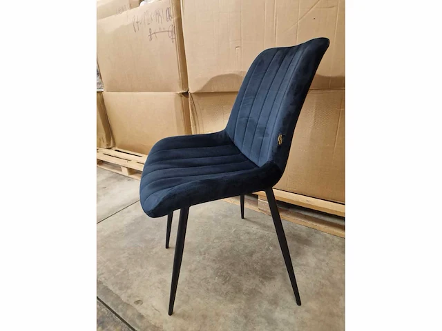 Stoel vertra black fabrics (6x) - afbeelding 3 van  5