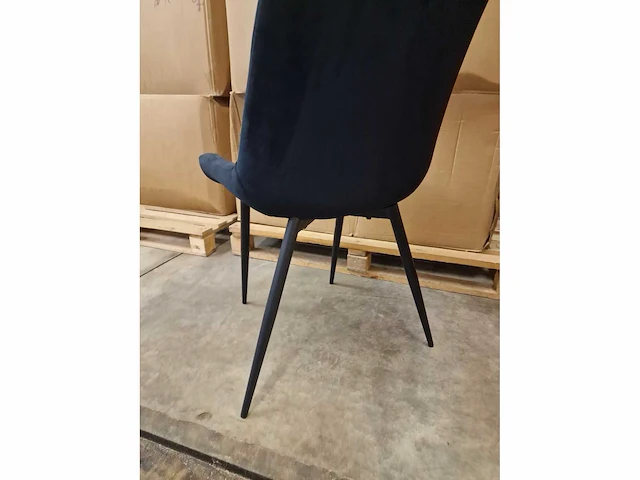 Stoel vertra black fabrics (6x) - afbeelding 5 van  5