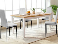 Stoelen - fluweel en zwarte poten (x4) - afbeelding 1 van  9