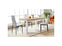 Stoelen - fluweel en zwarte poten (x4) - afbeelding 2 van  9