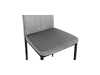 Stoelen - fluweel en zwarte poten (x4) - afbeelding 7 van  9