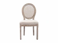 Stoelen - stok, stof & rubberhout - beige (x4) - afbeelding 12 van  17