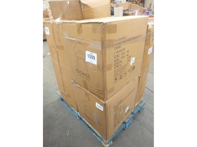 Stoelen met armleuningen - beige fluweel (x4) - afbeelding 8 van  8