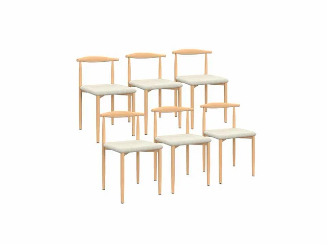 Stoelen met houteffect rugleuning (x12) - afbeelding 2 van  7