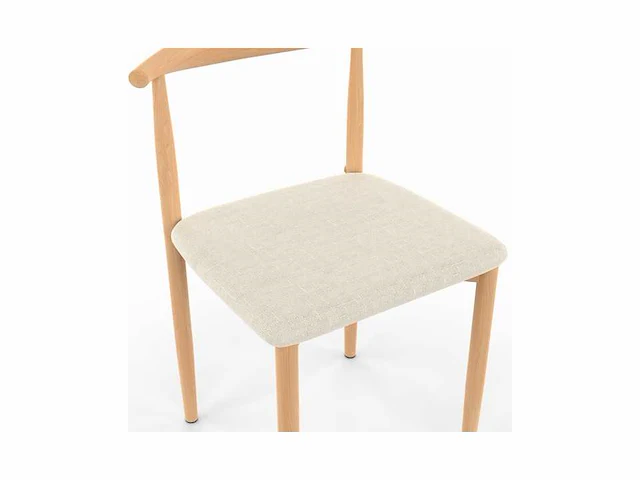 Stoelen met houteffect rugleuning (x12) - afbeelding 5 van  7