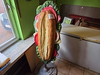 Stoepbord 3d broodje - afbeelding 1 van  2