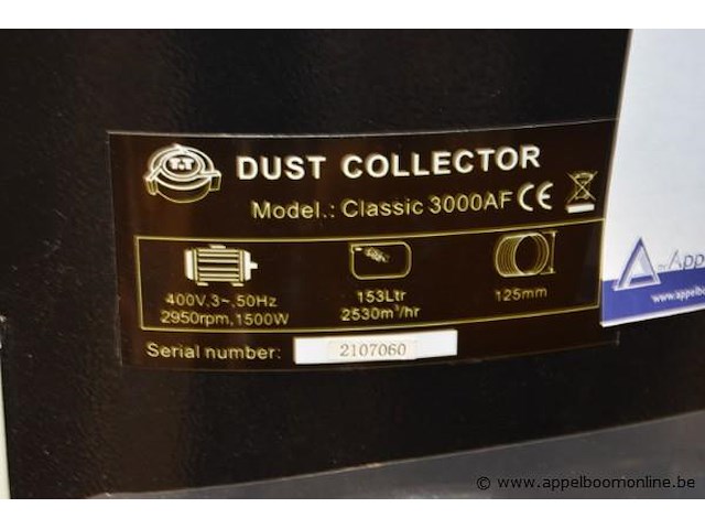 Stof afzuiging classic 3000af - afbeelding 2 van  3