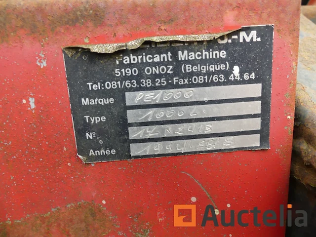 Stofcollector bak voor lawn tractor glibert pe1000 - afbeelding 7 van  9