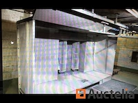 Stofcollector wand voor poederen