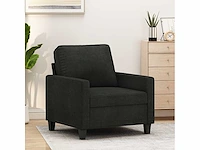 Stoffen fauteuil - zwart - afbeelding 2 van  7