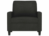 Stoffen fauteuil - zwart - afbeelding 3 van  7