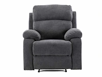 Stoffen relaxfauteuil - antraciet - afbeelding 8 van  14