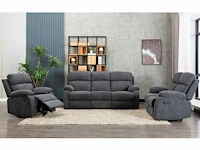 Stoffen relaxfauteuil - antraciet - afbeelding 14 van  14