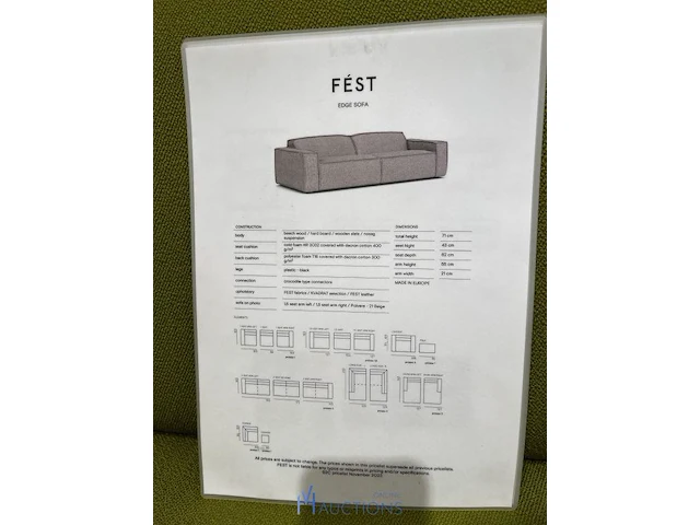 Stoffen sofa fest - afbeelding 9 van  11