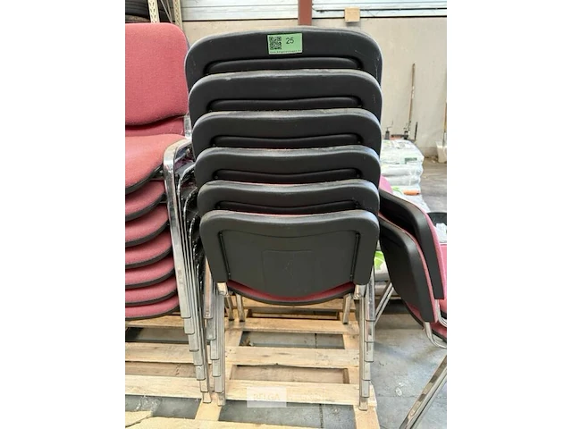 Stoffen stapelstoelen (15x) - afbeelding 2 van  5