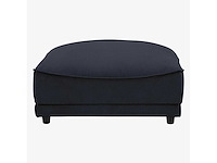 Stoffen voetenbankje - marineblauw - afbeelding 4 van  5